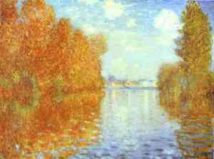 Claude Monet. Autumn at Argenteuil. 1873. Oil on canvas. Courtauld Institute Galleries, London, UK.