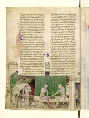 toujours le même manuscrit, ici une scène d'intérieur.