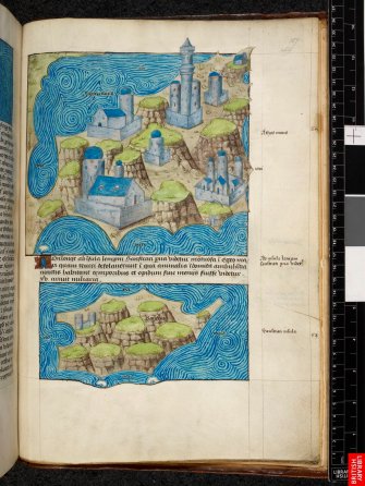 D'après Diodorede Sicile, un atlas complet de toutes les îles greques....maîtrise progressive de l'espace réel et de l'espace figuré,; conquète du monde.