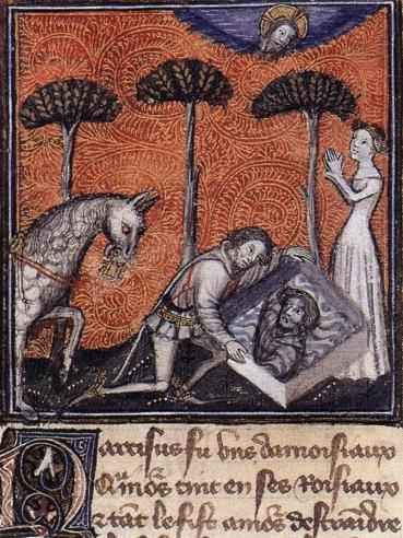 Un autre Narcisse du 14e. Plus modelé et inscrit dans l'espace ; plus proche de la mimésis de la Renaissance.