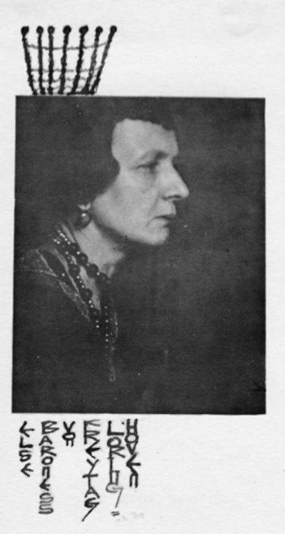 Portrait de Elsa von Freytag, peu avant son suicide. Elsa fut aussi poète.