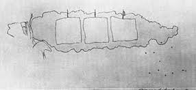 le dessin des 9 coups tirés, dont un seul pénètre le nuage/voie lactée...