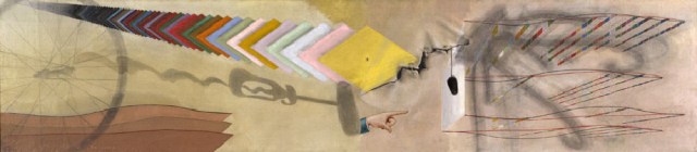 le fameux et complexe Tu m'....véritable catalogue des points, lignes, plans, surfaces.....projetés de manières variées sur la surface de la toile.