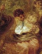 Watteau, le plaisir partagé...plus calme, mais même visage